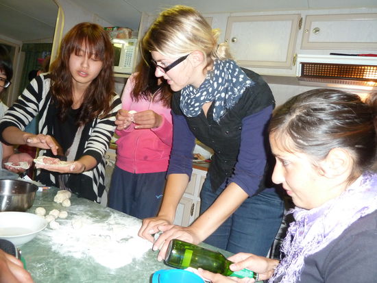 beim Dumplingkochkurs 