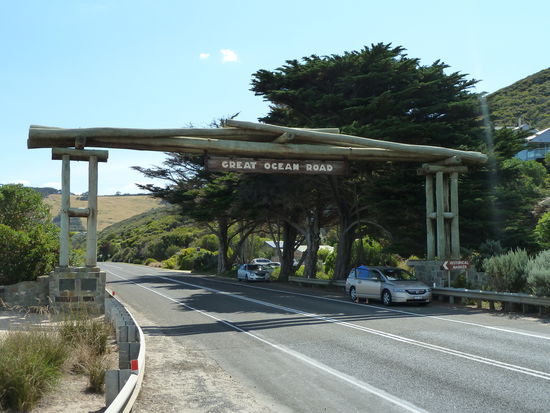 Startpunkt der Great Ocean Road