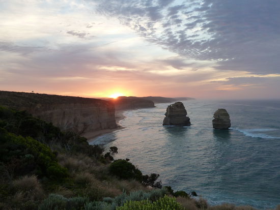 ... und das war dann schon wieder der Sonnenaufgang am naechsten Tag!