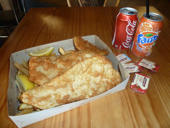 die ersten Fish &amp; Chips