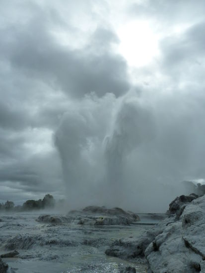 unsere ersten Geysire