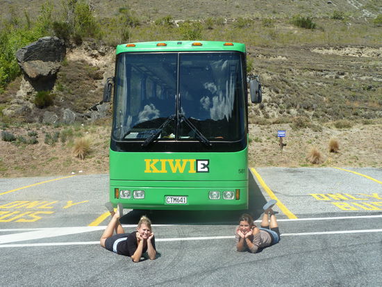 Das war unser cooler Kiwi-Bus