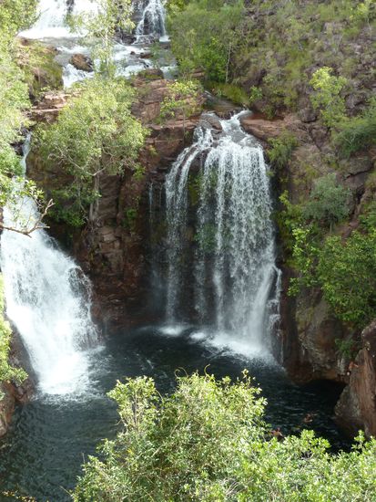 Florence Falls... Da waren wir schwimmen 