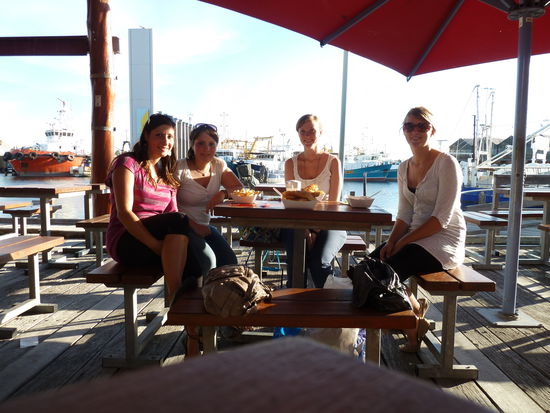 In Fremantle bei Fish and Chips
