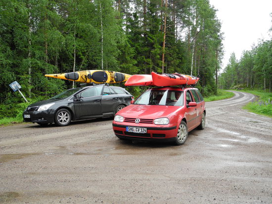 Noch sind die Autos sauber.....