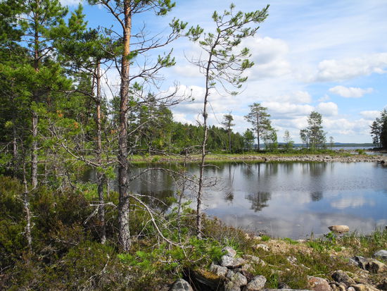 Bucht im nördlichen Stora Gla