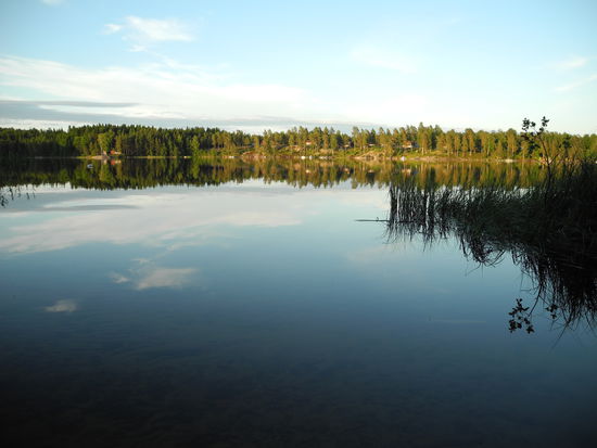 Ausblick von unserem Basislager in Lennartsfors