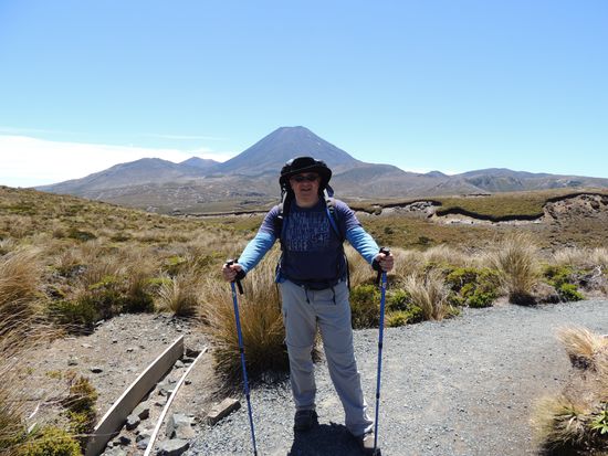Ein Mal noch der Mount Ngauruhoe ohne Wolken  