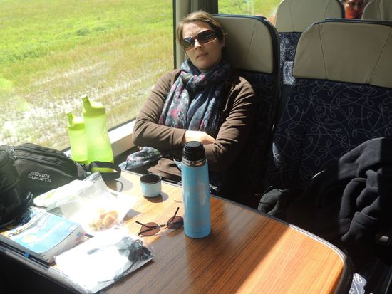 Herrlich entspannend ist es IM Zug ...