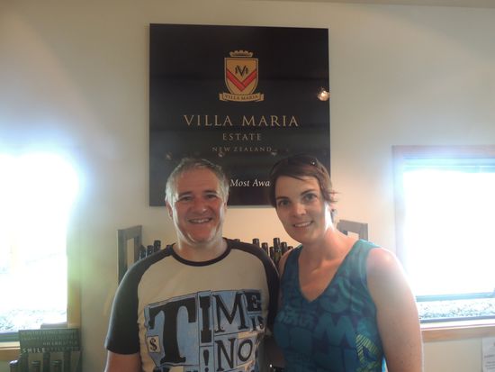 1. Station der Radtour: Weingut Villa Maria. Ergebnis: Sauvignon Blanc 2012 WAIRAU VALLEY