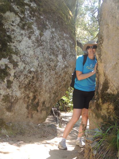 Manchmal hält der Weg "Hindernisse" für uns bereit .