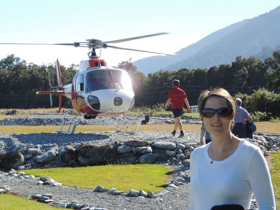 Sekunden vor dem Abflug mit dem AB 355 zum Jungfernflug für Eva!!