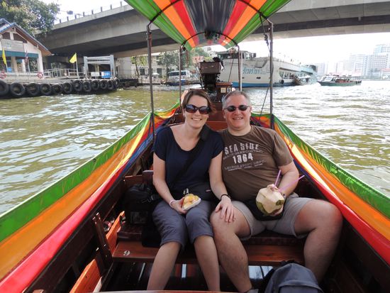 ... und wir auf einer Privat-Tour allein mit Steuermann!