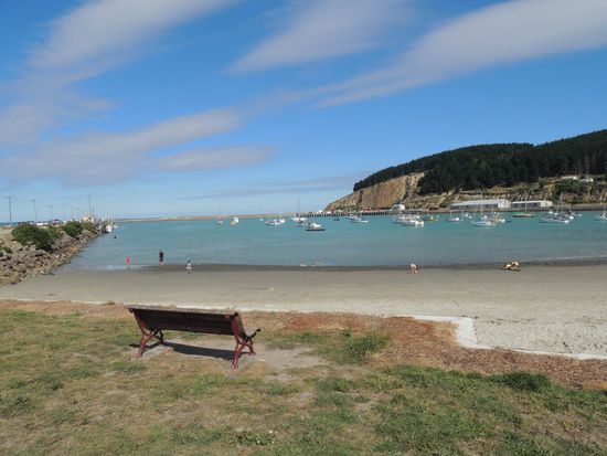 Der Hafen von Oamaru.