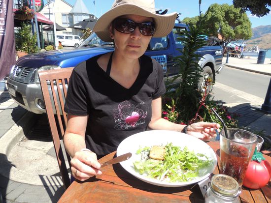 ... das erste davon (ein Lachs) fanden wir auf dem Risotto