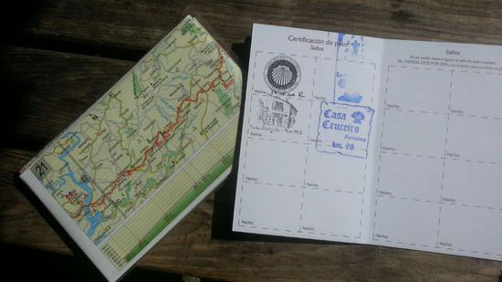 Pilgerpass nach der 1. Etappe