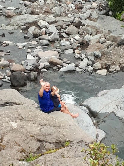 Eine kurze Rast noch am untersten der Pools