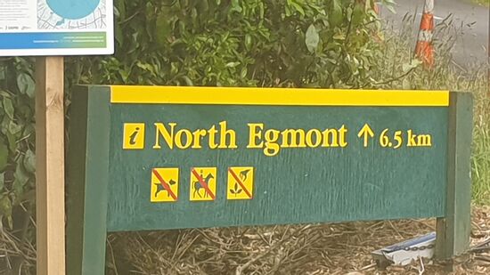 Vielleicht an anderer Stelle noch ein Blick auf den Mount Taranaki???