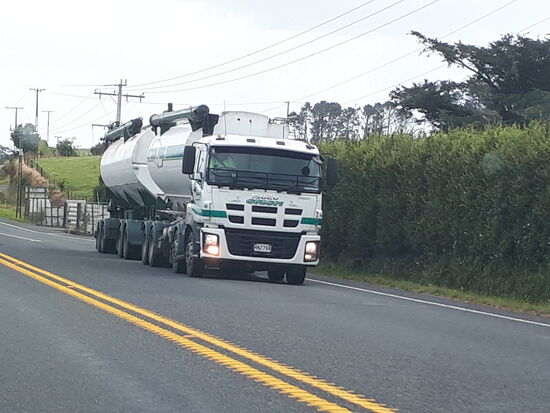 Wochentags auf der Landstrasse ...