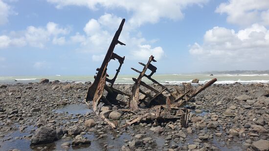 Der Rest des Wracks der Gairloch