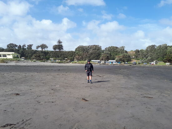 ... sogar Michael Wind und Temperatur Tribut zollen muss