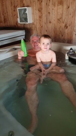 Zurück am Campingplatz - nochmals im Hot Spa.