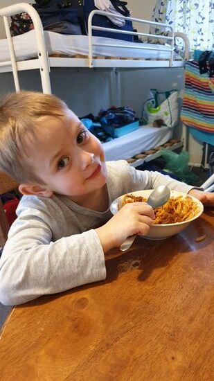 Abendessen - Spaghetti von der Mama