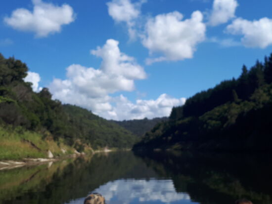 .. durch ruhiges Flachwasser oder ....