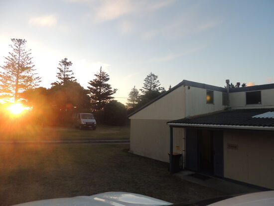 ... bis rechtzeitig zurück zur Sunset Cabin 