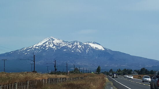 Tongariro und Ruapehu. Wunderschön, und deutlich mehr Schnee als damals 