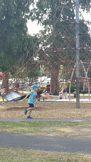 Bewegung am Spielplatz