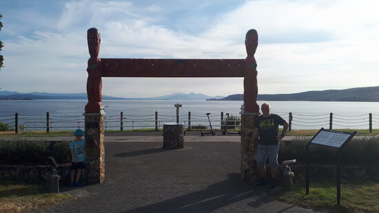 Abendessen mit Seeblick