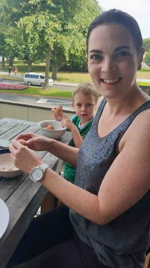 ... und es ist warm hier , schon in der Früh!!