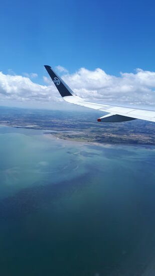 Blick auf die Westküste der Nordinsel