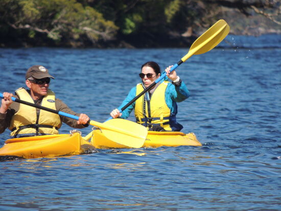 Und ab gehts ans Ufer ...