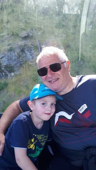 Zuerst mit der Gondel ...