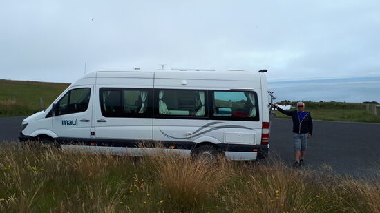 Das Fahrzeug schon voll "im Griff" 