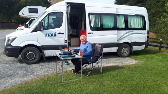 Im Portobello Village Tourist Park angekommen