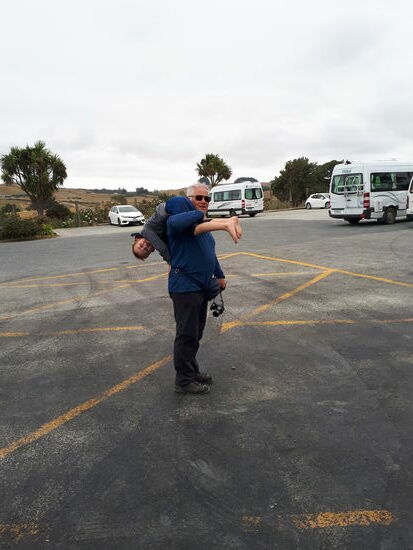 mit gewaschenen Füssen gibts einen "Transport" zum Camper