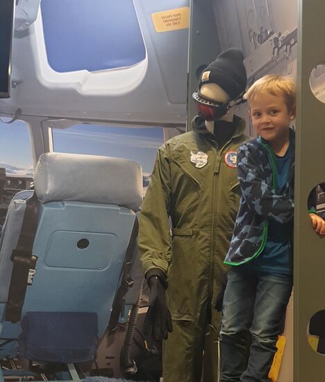 In einer Herkules C-130 Transportmaschine am Weg von Christchurch zum Südpol