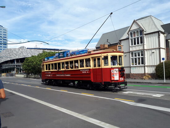 Die berühmte Strassenbahn von Christchurch fährt wieder 