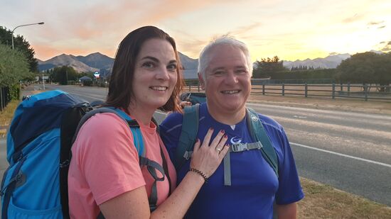 Sunset am Weg zum Campervan 