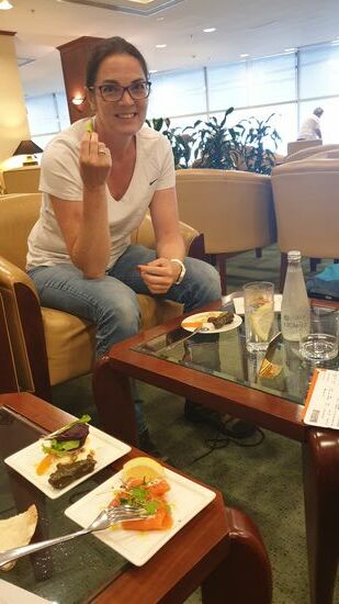 Emirates Lounge in Auckland