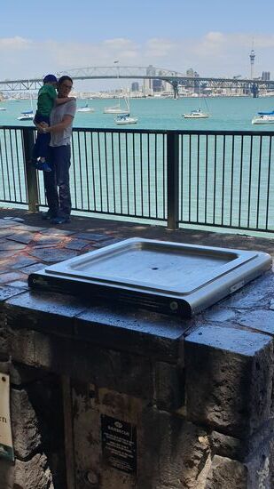 Birkenhead Lookout - bitte beachtet den "Public BBQ", der Griller ist gratis und öffentlich zugänglich. Trotzdem ist er sehr sauber, man könnte ihn sofort verwenden.