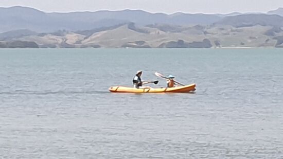 Gemeinsam paddeln...