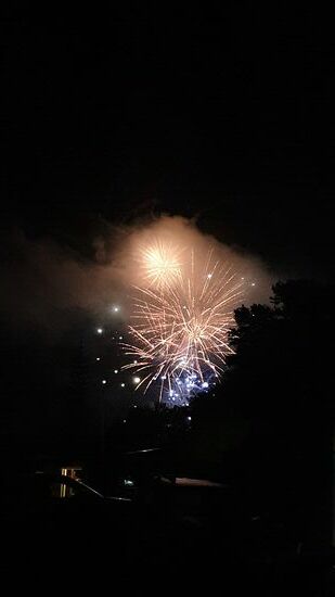 Feuerwerk im Hafen von Kawhia (2)