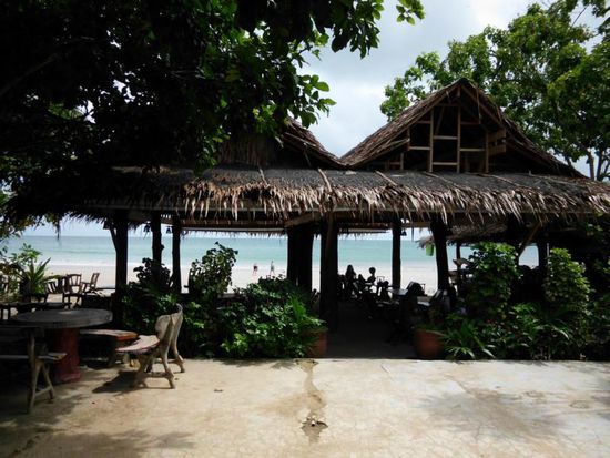 Restaurant mit Meerblick