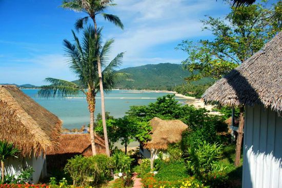 Ausblick von unserem Bungalow.