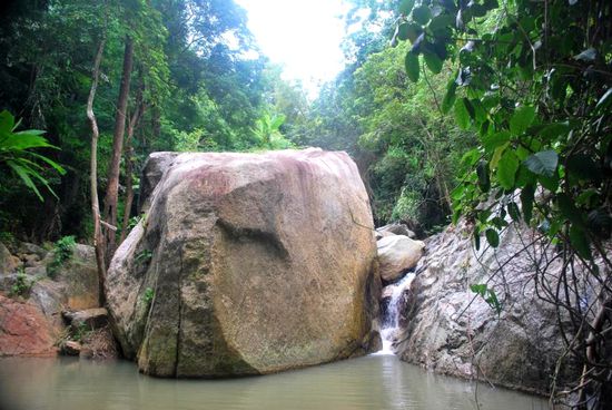 Ein Teil des Wasserfalls... so much water ...
