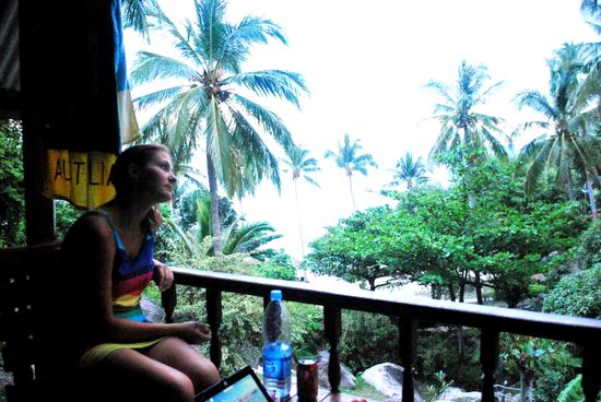 Schöner Ausblick vom Bungalow.